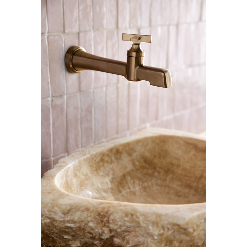 Levoir® Single-Handle Wall Mount Lavatory Faucet, Luxe Gold, 1.5 GPM