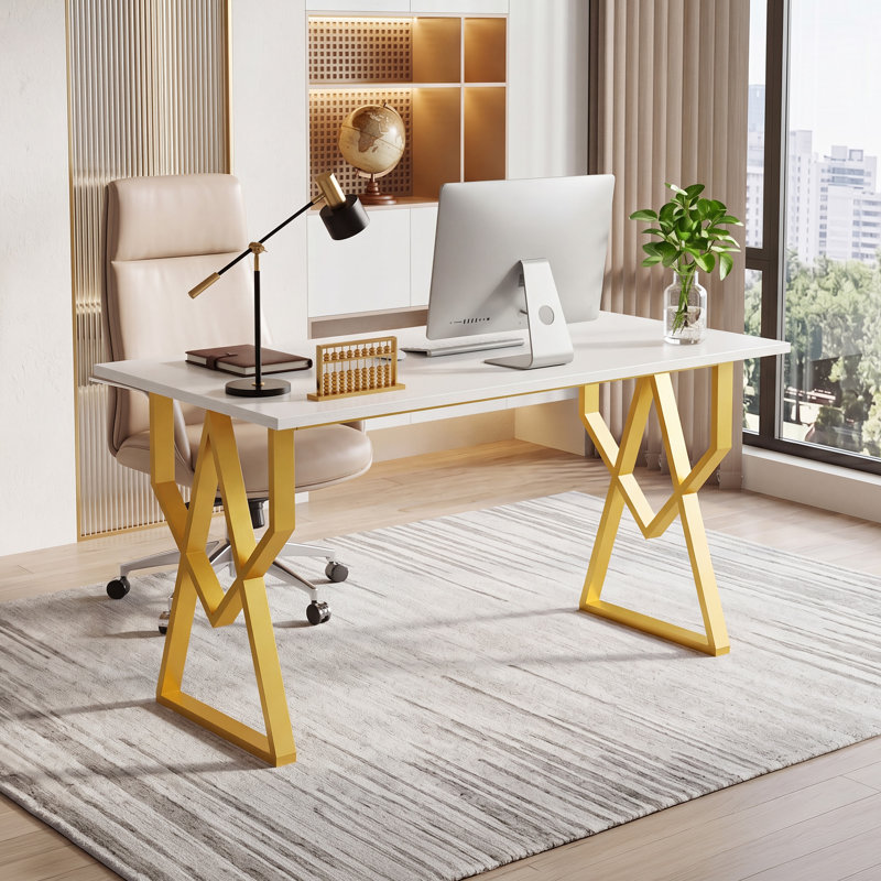 Bureau d'ordinateur 47,24 po Contemporary, 1