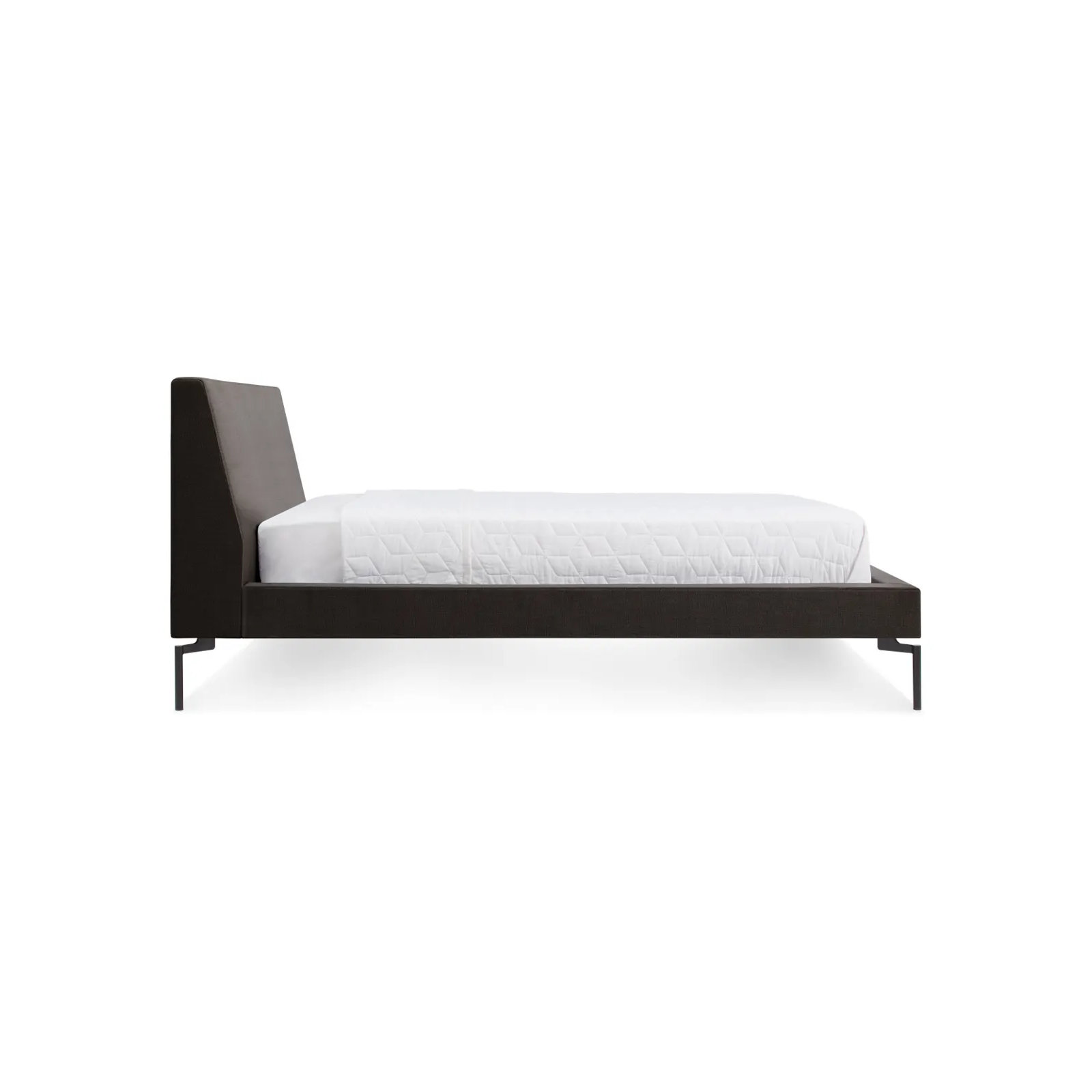 New Standard Upholstered Bed, Twin, Condit Charcoal/Black