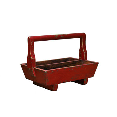Demi taille Double bac avec manche en bois