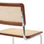Benett Modern 46cm Natural Woven Rattan Dining Chairs with Metal Frame Small Kitchen Side Chairs-595105645-602722783