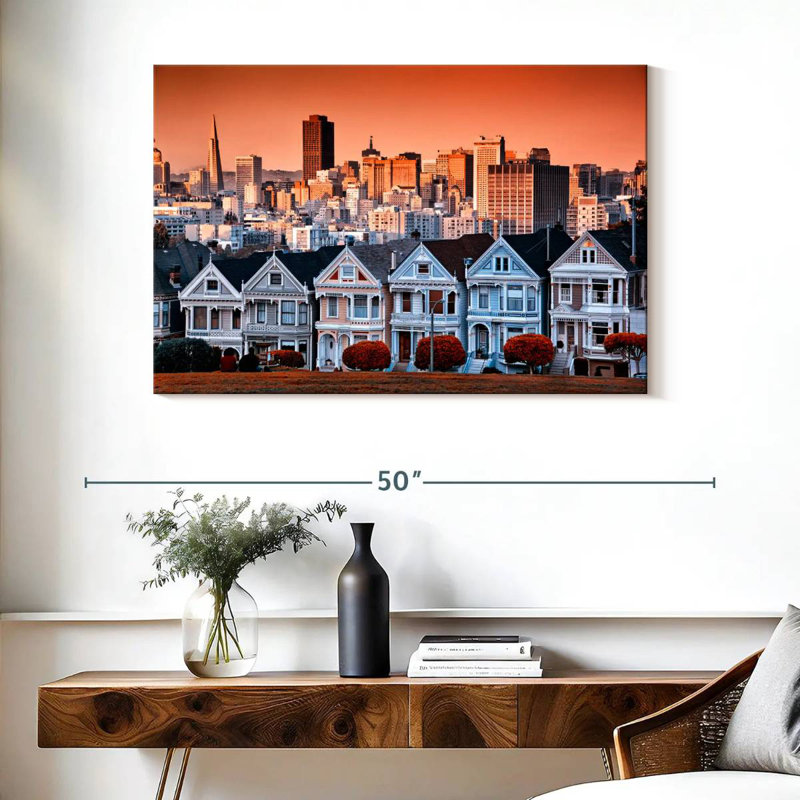 Lilie San Francisco maisons, H 26 po x l 39 po