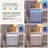 2-Drawer Nightstand With Light-1699569715