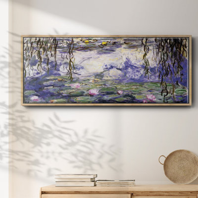 Nénuphars - reproduction sur toile avec cadre flottant