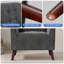 Chaise d'appoint moderne avec fauteuil capitonné et capitonné-1339542620