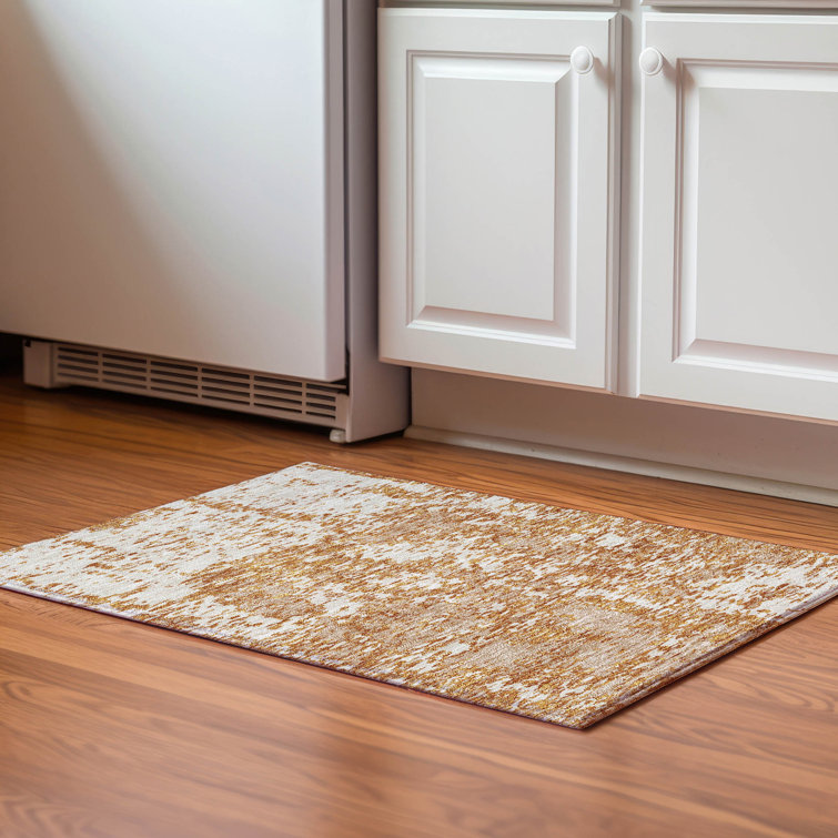 Premium Machine Washable Prisco Copper Rug