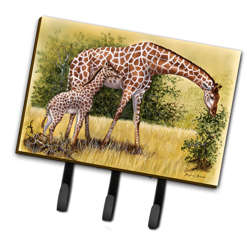 Organisateur de clés murales girafes par daphné baxter avec crochets clés