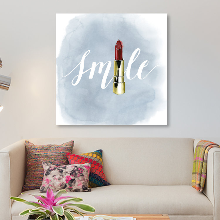 «Let Makup IV» par Grace Popp - Estampe numérique sur toile tendue avec châssis, H 37 po x l 37 po x P 1,5 po, Toile tendue