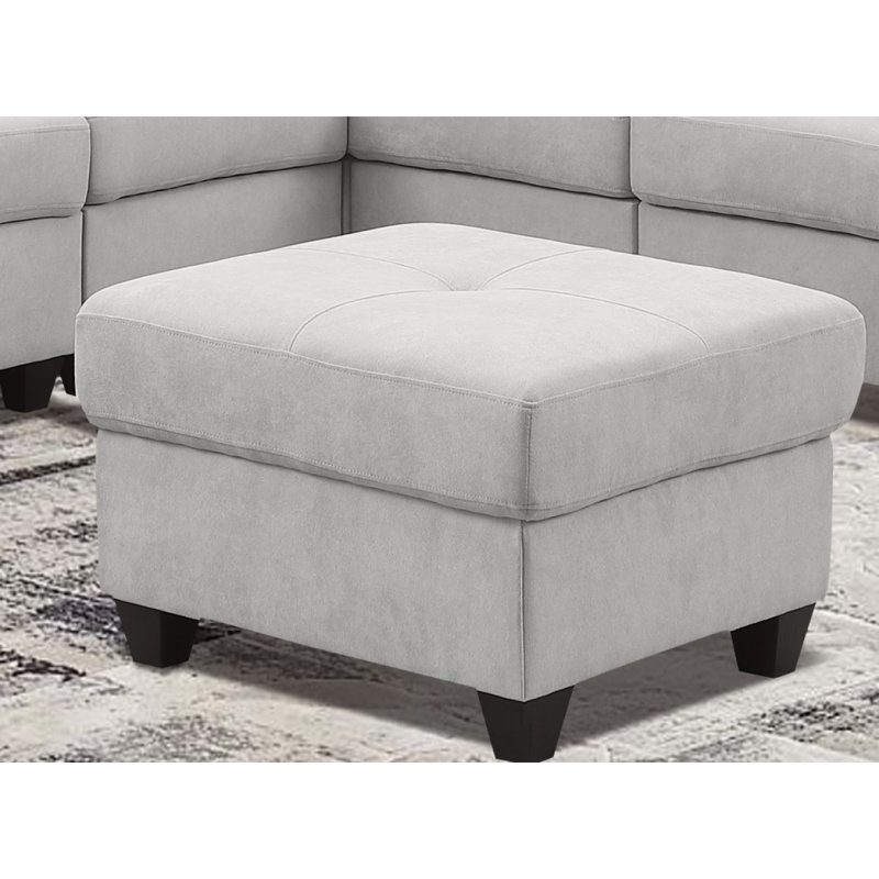 Sectional Sofa, Light Gray Fabric