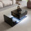 Table basse à plateau relevable avec lumières DEL et rangement caché Eugene-114392690