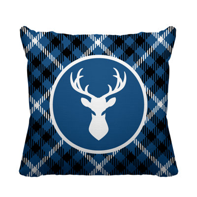 Coussin décoratif intérieur / extérieur Tartan Reindeer