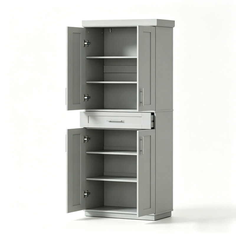 Armoire de rangement autoportante, armoire de cuisine, grande armoire de rangement (seulement grande armoire de rangement)