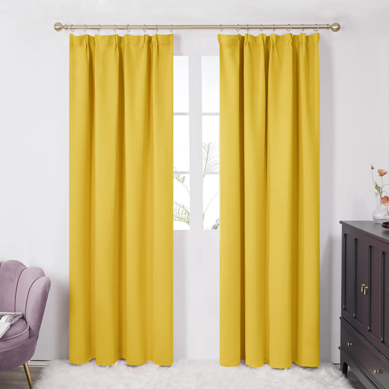 Regrut Blackout Curtain Pair, 55cm Width x 175cm Drop