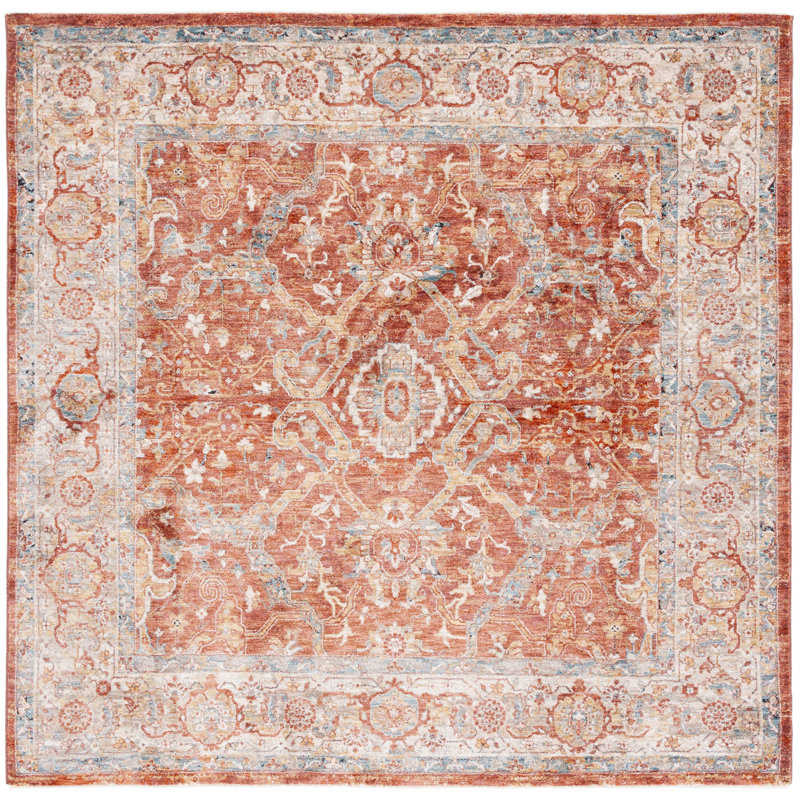 Valencia Performance Oriental Rug, Square 6'4"