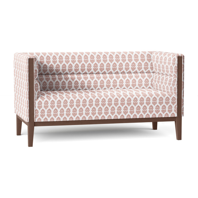 Causeuse Dyson, Perigold Francine Dusty Rose, Noyer
