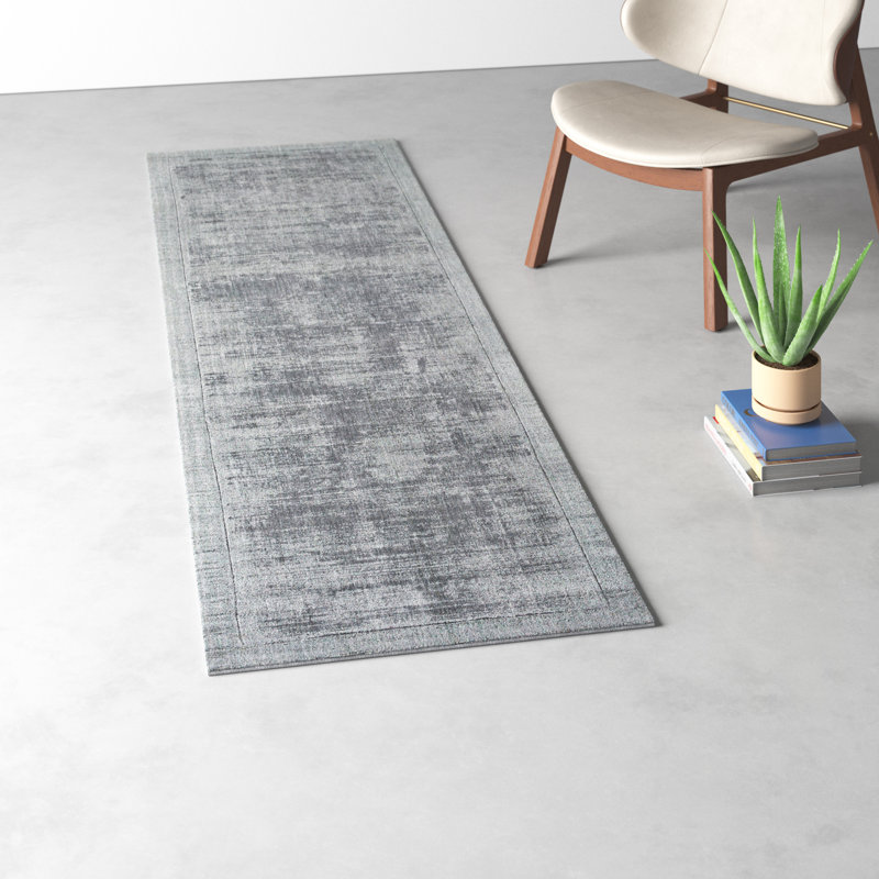 Mckinley Handmade Gray Area Rug, Runner 2'3" x 8'