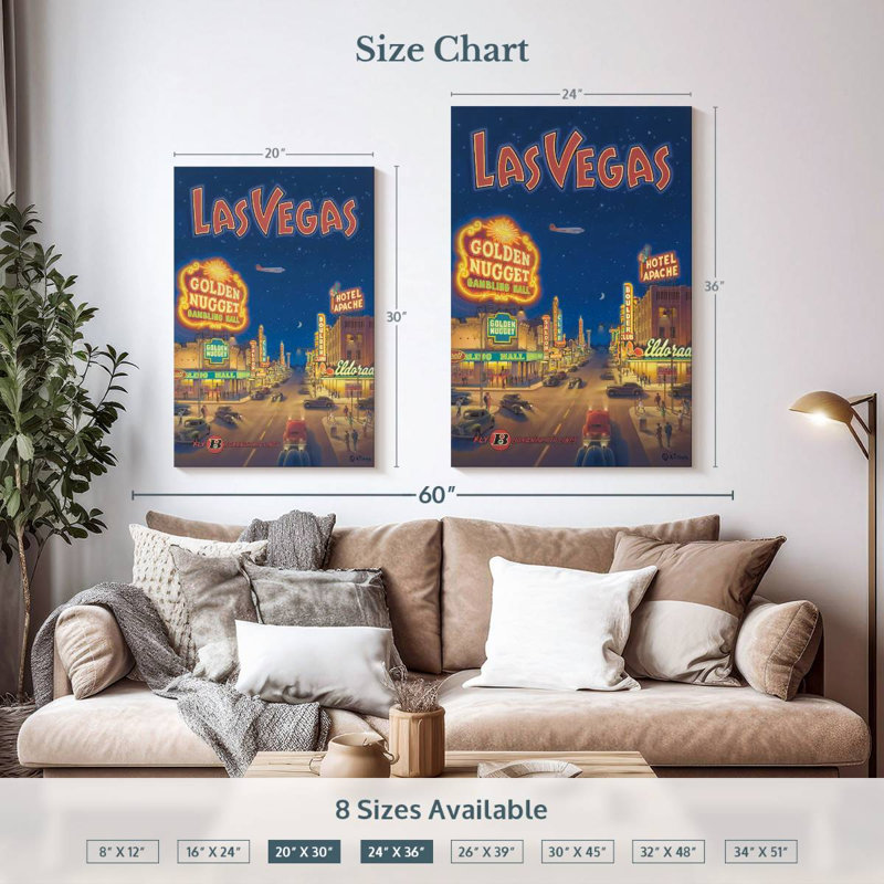 Sireci, Las Vegas, Nevada, H 36 po x l 24 po