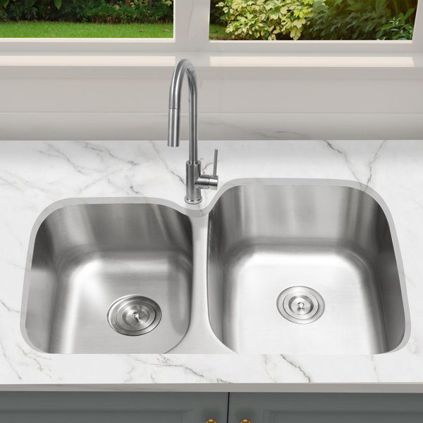 American Standard Portsmouth Undermount 15.93-in X 17.81-in Stainless Steel Single Bowl Kitchen Sink 18SB6181600S.075 At - View #7