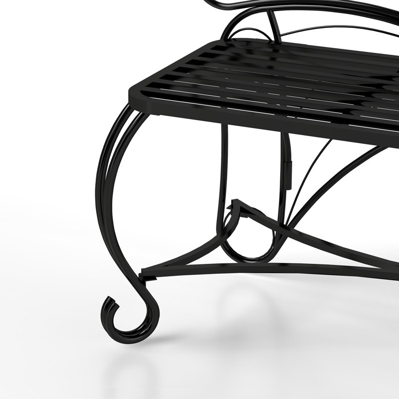 Banc de jardin Butterfly, Noir
