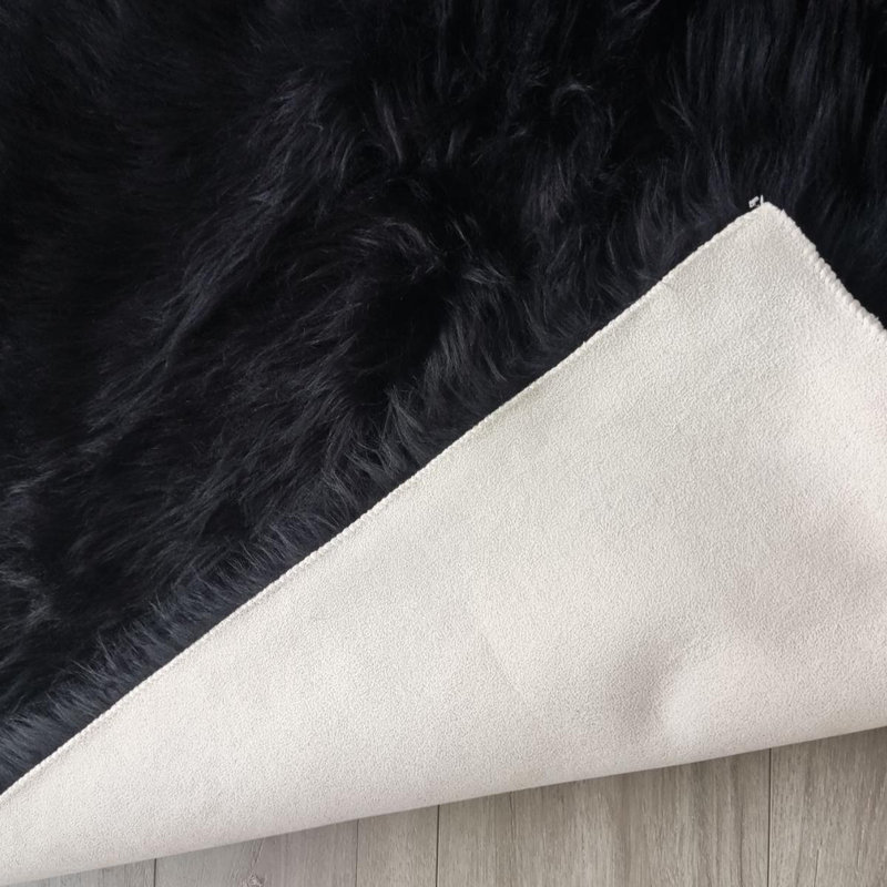 Jeremial Faux Sheepskin Indoor Rug, Round 5'