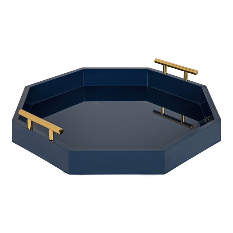 Plateau de repose-pieds / table basse Norvan, Bleu marine