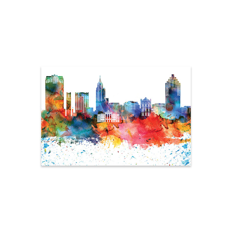«Raleigh», impression d'aquarelle colorée sur verre acrylique