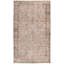 Tapis décoratif gris en laine de conception unique 4 pi 8 po x 8 pi 3 po DePena noué à la main