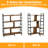 4 Tier Of Wooden Creative Geometric Transformable Corner Bookcase
