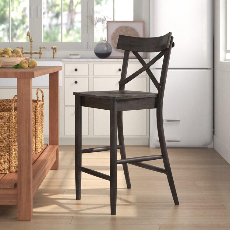 Evelin Solid Wood Bar & Counter Stool(1 chair only )