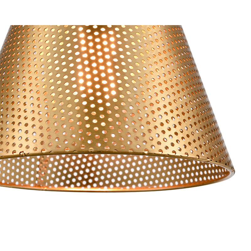 FILTER 1-light Dimmable Single Pendant Brass Finish