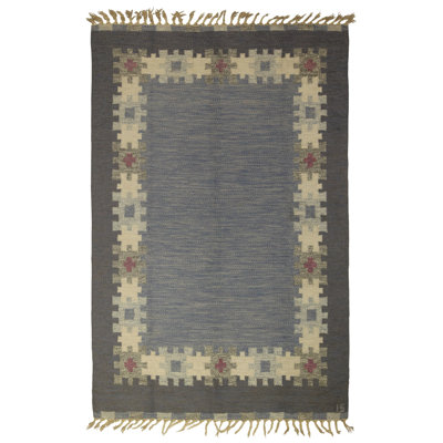 Vintage One-of-a-Kind Rectangle 4'4" X 6'9" Area Rug