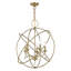 Lustre globe à 5 lumières avec accents de cristal Auberta-53496626