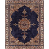 Okechukwu Oriental Area Rug in Brown/Black
