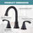 Widespread 2-handle Bathroom Faucet with Drain Assembly-117402413