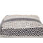 Zara 50cm Wide Square Geometric Pouffe Ottoman