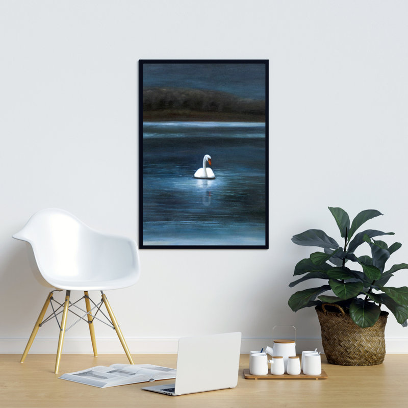 Magnifique cygne, reproduction sur toile