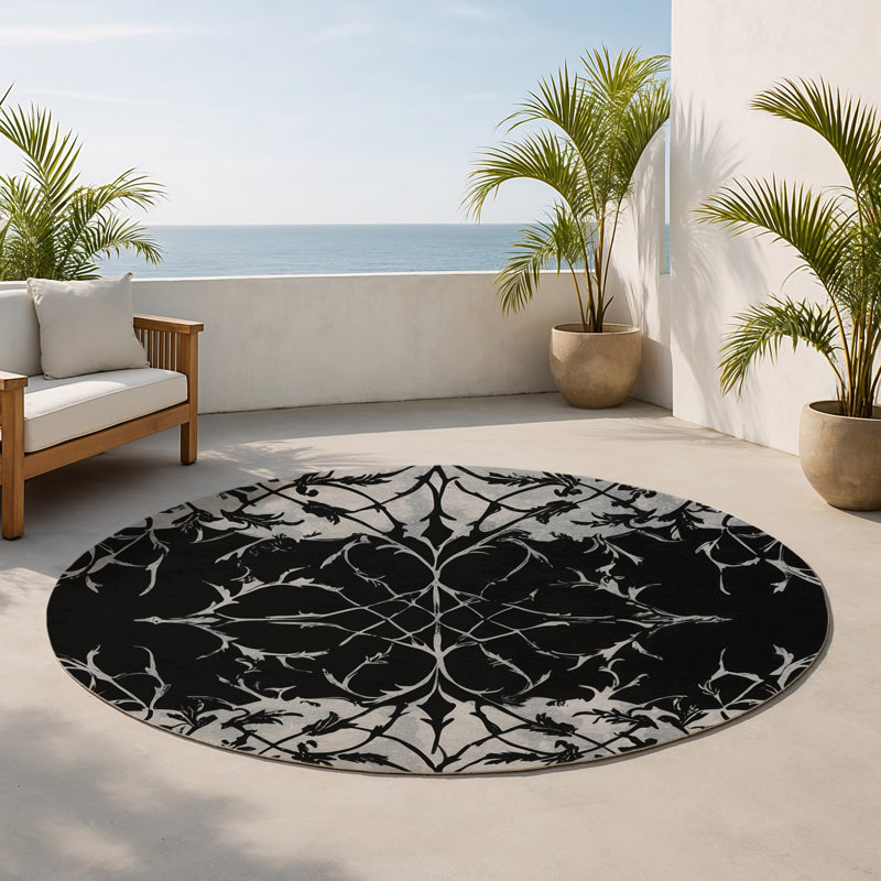 Tapis d'intérieur et d'extérieur Dusk, Rond 5 pi
