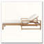 Chaise longue réglable à 5 positions avec structure en bois d'acacia et coussin épais de 3,9 po-5143744