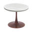Table de salle à manger 27 po Hallett avec plateau en panneau de fibres à densité moyenne et base en acier-952580951-952580959
