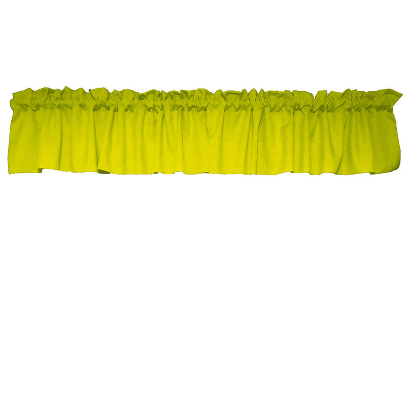 Cantonnière sur mesure l 58 po Pastorella, L 58 po x L 28 po, Jaune vif