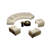 Semi-circular arc  negotiating sofa