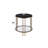 Sintered Stone Top & Champagne Finish End Table