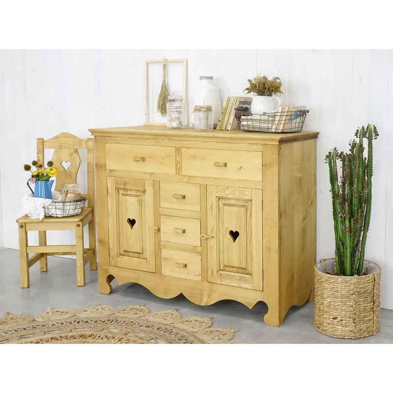 Lender 129cm Solid Wood Sideboard