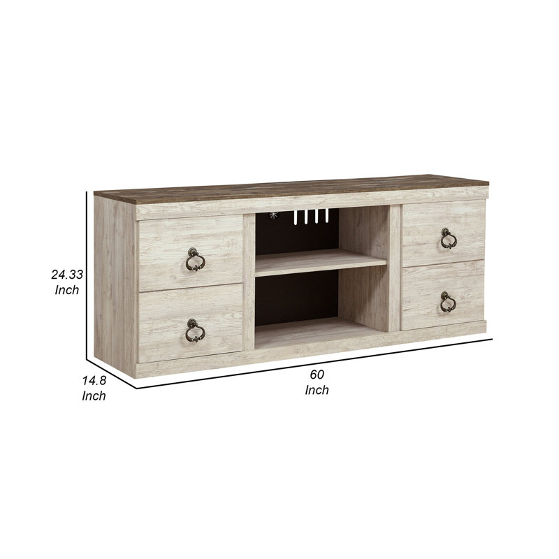 Kjetil Unfinished TV Stand for TVs up to 65", 60"