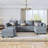 Modular Sectional Sofa U Shaped Couch Reversible Sofa Couch With Storage Seat-777081621