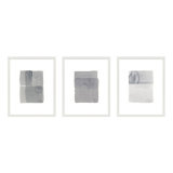 Gray On Gray Set Of 3 Print by Jacques Pilon