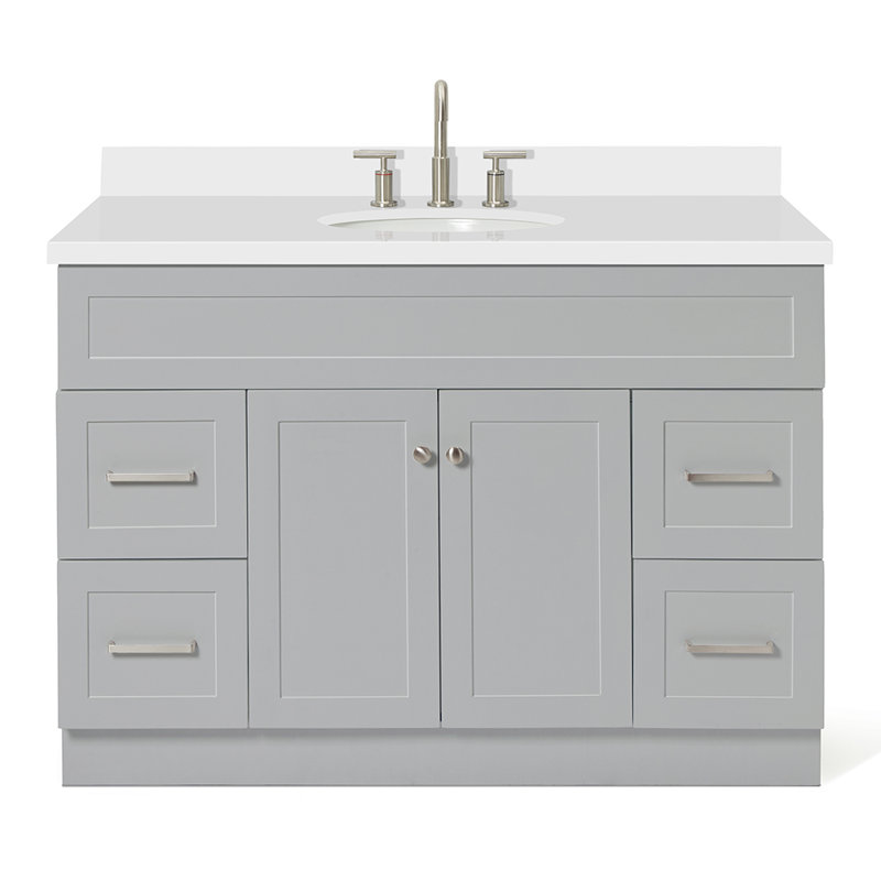 Ensemble de meuble-lavabo simple 49 po Abell, gris