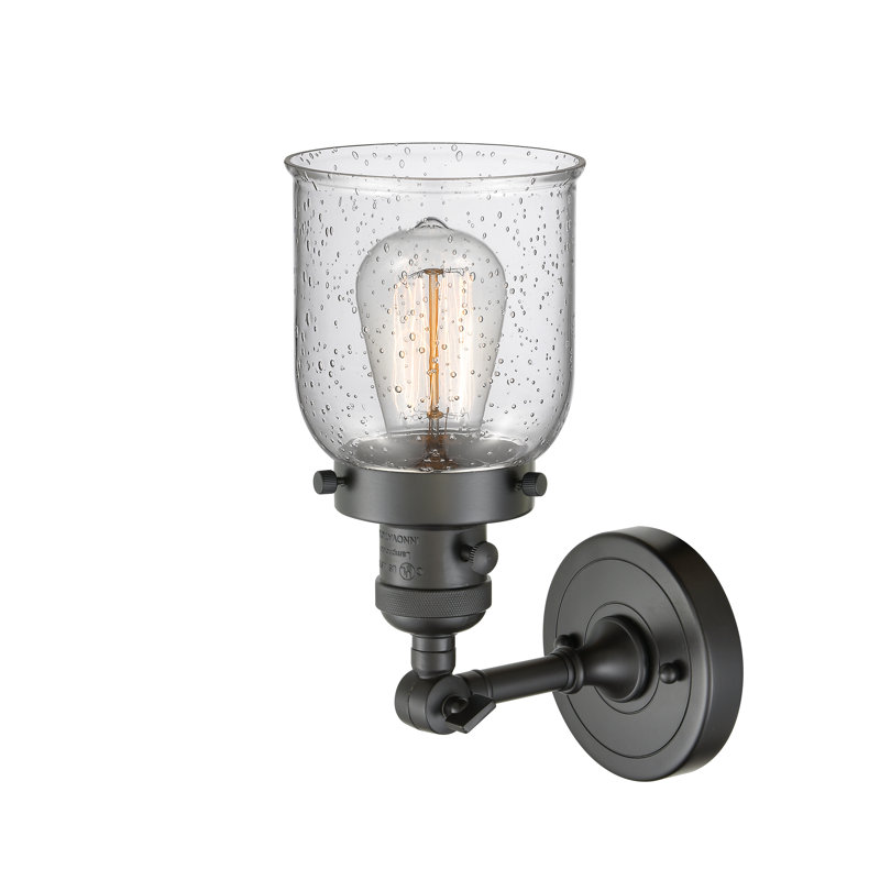 Bell - 1 Light 5" Sconce, Oil Rubbed Bronze, 3.5 Watt Vintage LED Bulb, Seedy