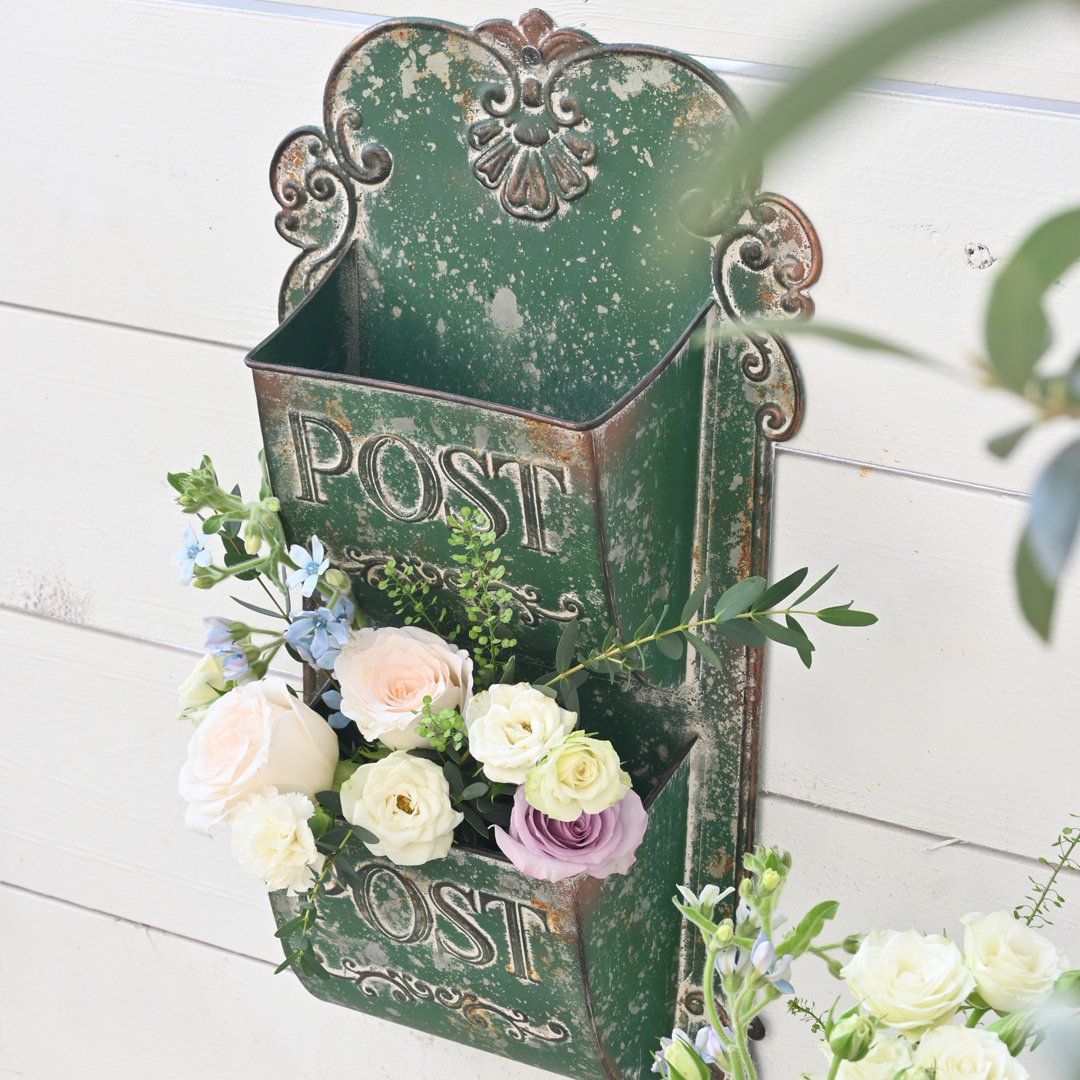 Vintage Metal Wall Planter for Outdoor/Indoor Plants All Chic 