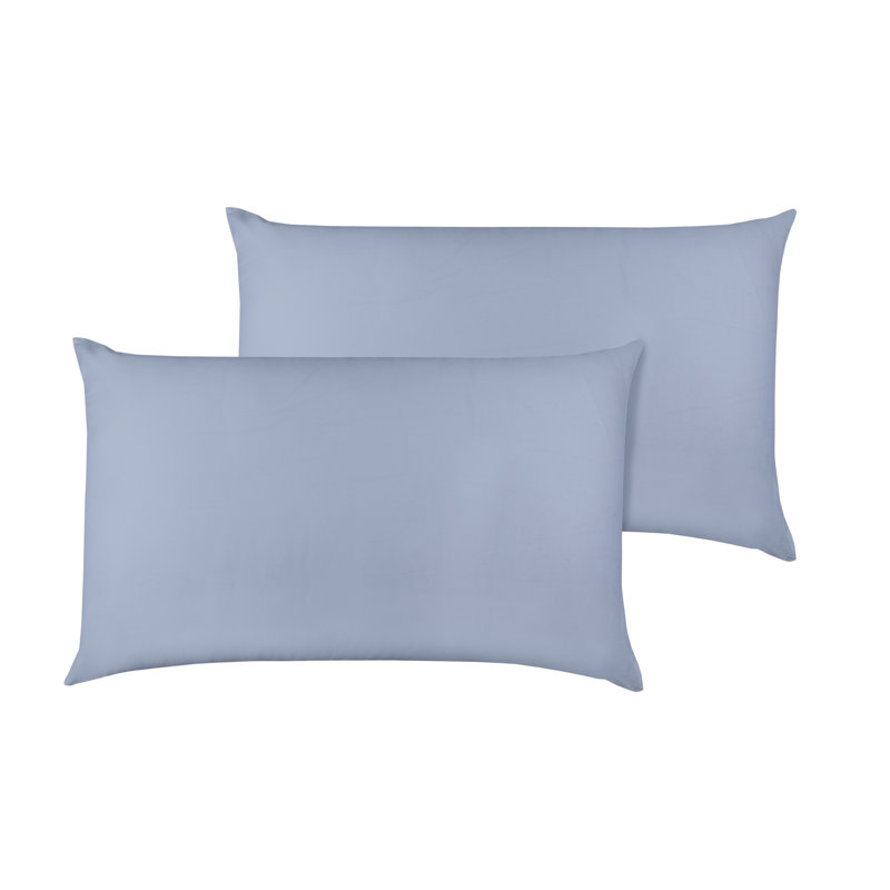 Taie d'oreiller 100% coton 300 fils, Taie d'oreiller très grande, Bleu clair